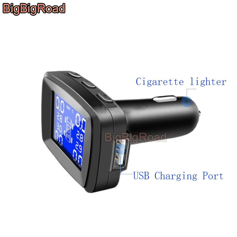 BigBigRoad автомобиля системы контроля давления в шинах внешняя/Внутренняя шина