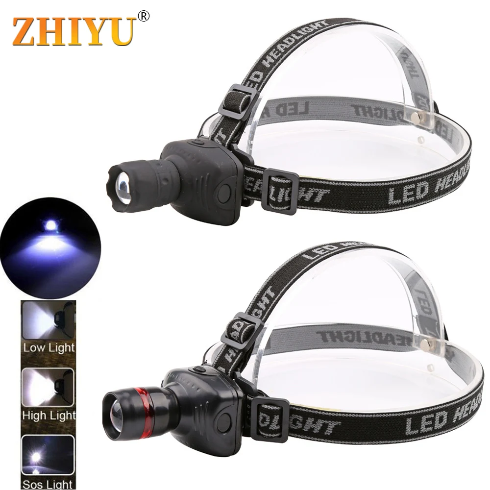 

Super Bright Mini Q5 LED Headlight 3 Mode 5w zoom Energy Saving Outdoor Sports Lamp Camping Fishing Head Lamp Use 3AAA battery