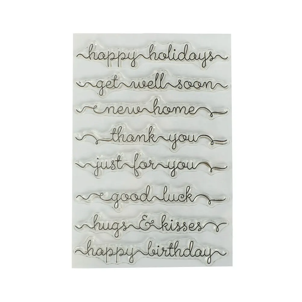 Горячее предложение 1 шт. прозрачный силиконовый штамп печать DIY Скрапбукинг