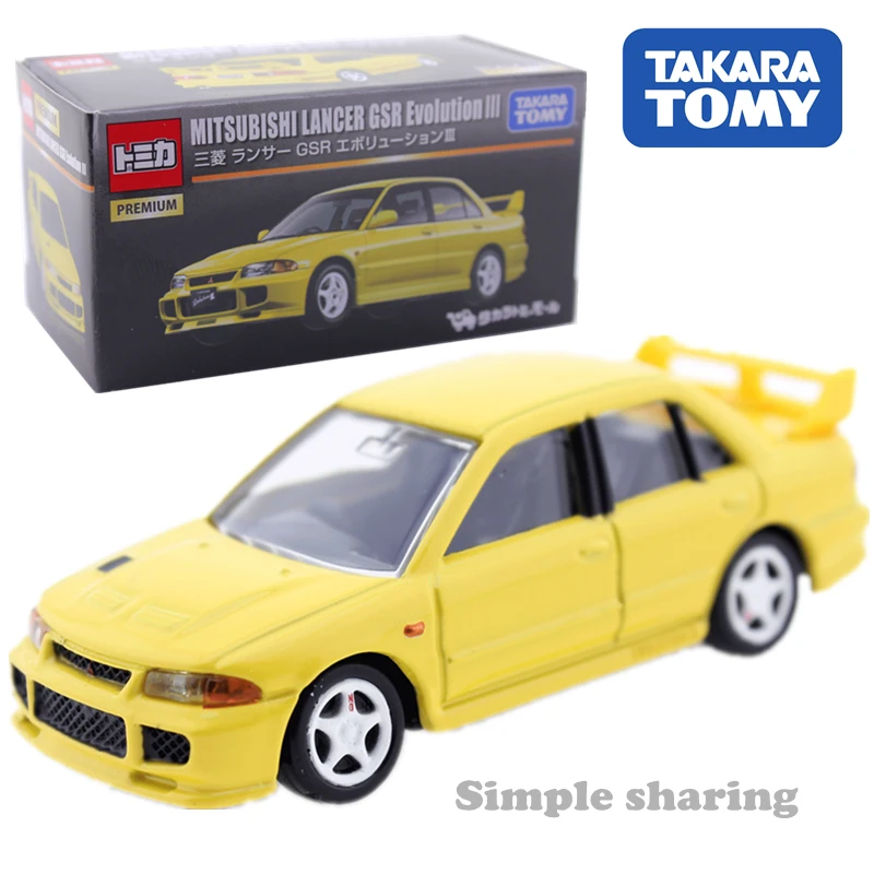 Takara Tomy Tomica Premium Mitsubishi Lancer GSR Evolution III популярная детская игрушка литье под
