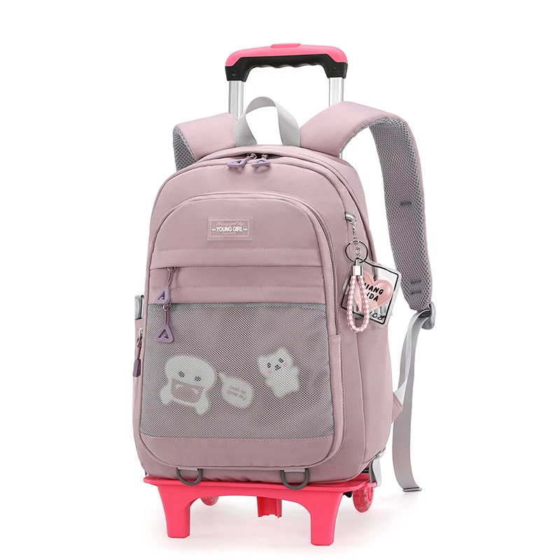 Рюкзак на колесиках для мальчиков, дорожная сумка на колесиках, школьный ранец на колесиках для детей