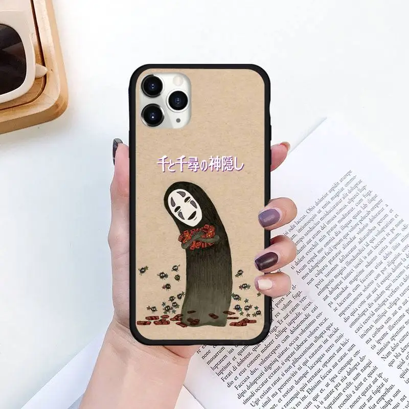 

Japan anime Spirited Away Phone Case for iPhone 11 12 pro XS MAX 8 7 6 6S Plus X 5S SE 2020 XR Luxury brand shell funda coque