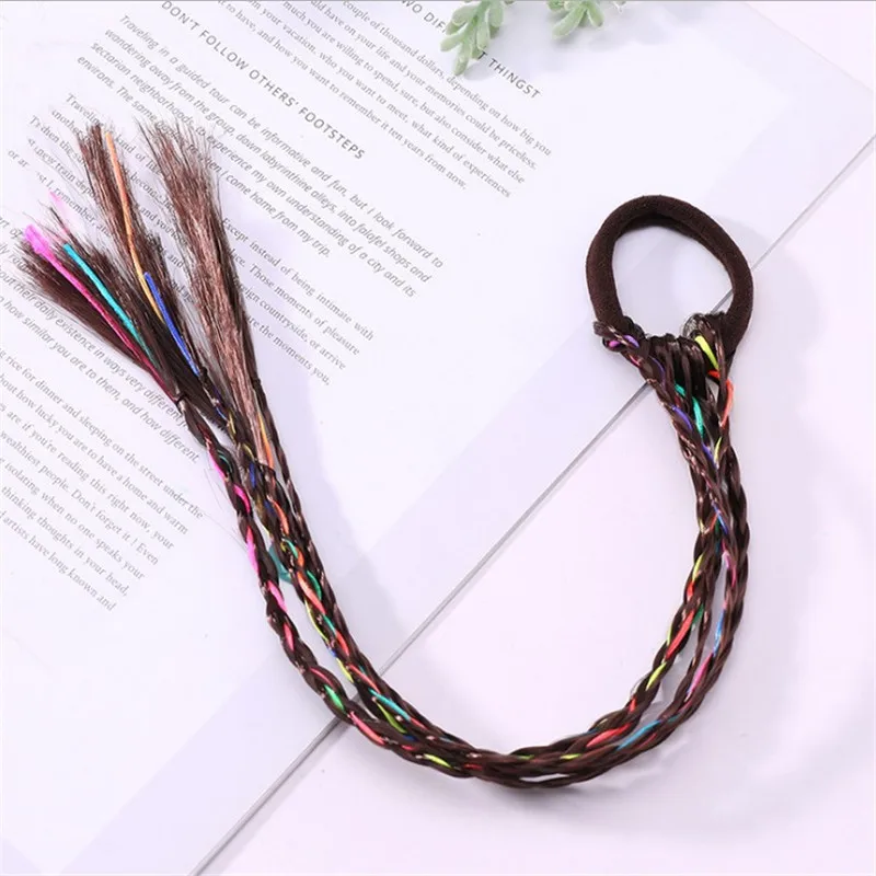 Красочные детские парик оплёточный станок на голову эластичная повязка для