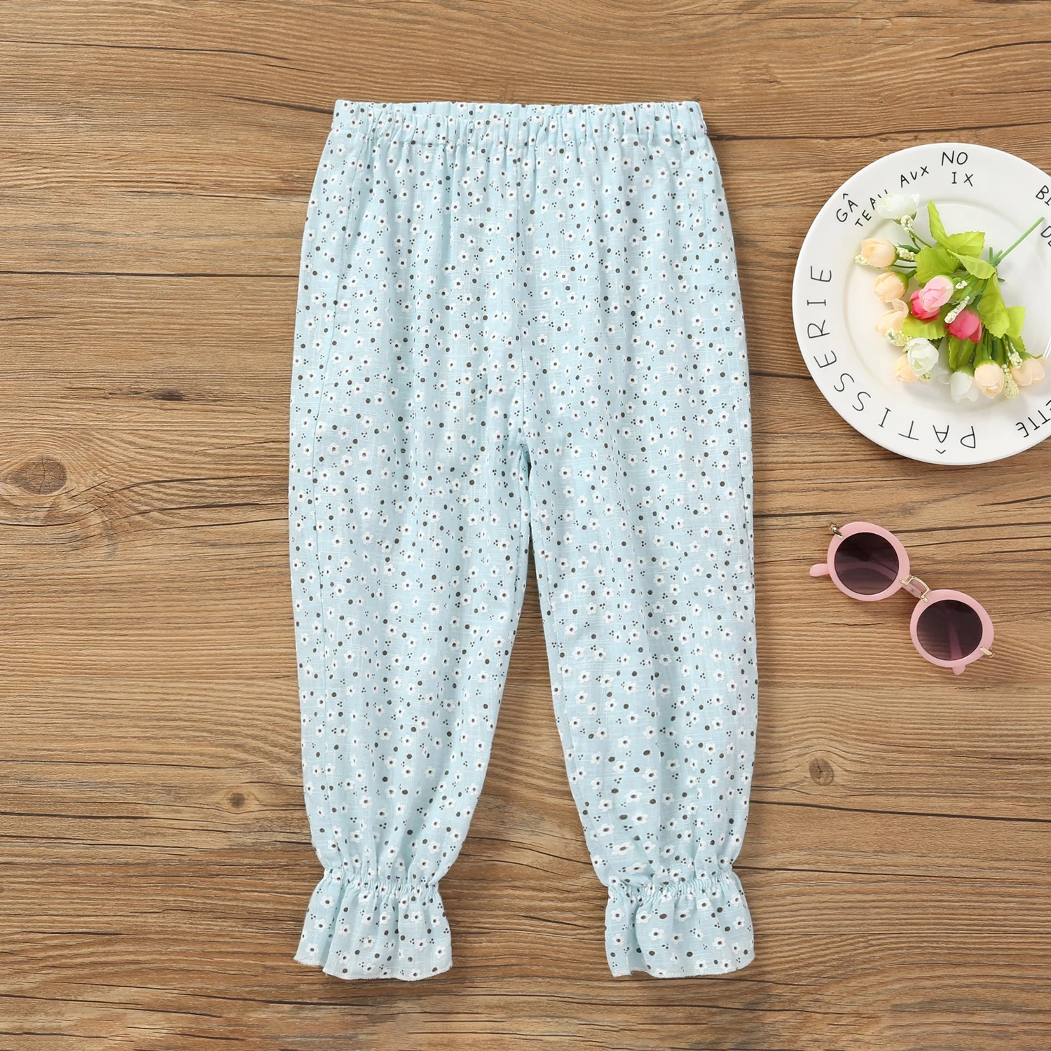 Новинка 2020 детская одежда штаны для маленьких девочек хлопковые Повседневные