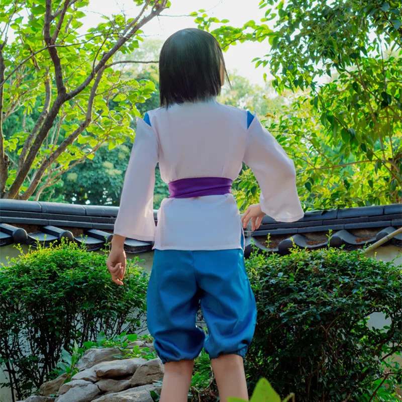 Аниме Унесенные призраками Sen to Chihiro no Kamikakushi белый дракон Haku Nigihayami Kohakunushi униформа косплей костюм для вечеринки