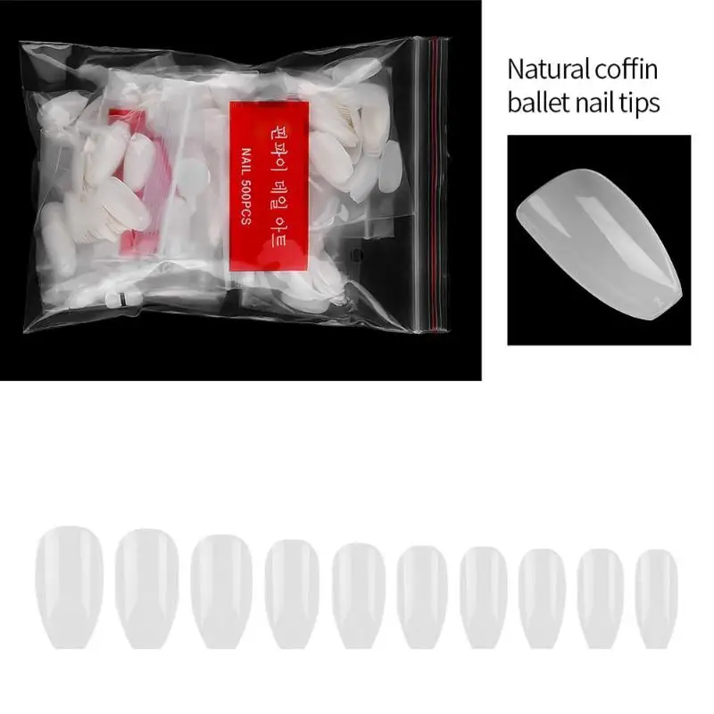Pure Color Artificial Manicure Nail Extension Bright and Smooth Good Gloss Transparent Patch Fake Sticker Art Accessory | Красота и