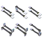 USB 3,0 кабель USB к USB кабель типа A папа к мужчине USB удлинитель супер скорость HDD 90270 градусов угол вверхвниз угловой USB3