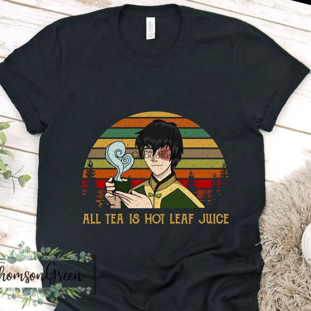 Футболка All Tea is Hot Leaf Juice принц Zuko футболка Винтажный Фильм спокойный чай поилка