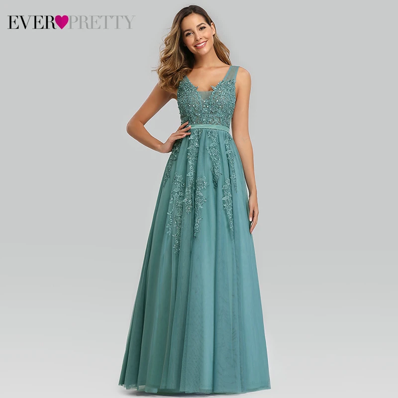 Robe De Soiree Ever Pretty Lace Бисероплетение Сексуальные Длинные вечерние платья размера плюс для свадебного банкета элегантные вечерние платья длиной до пола для выпускного вечера