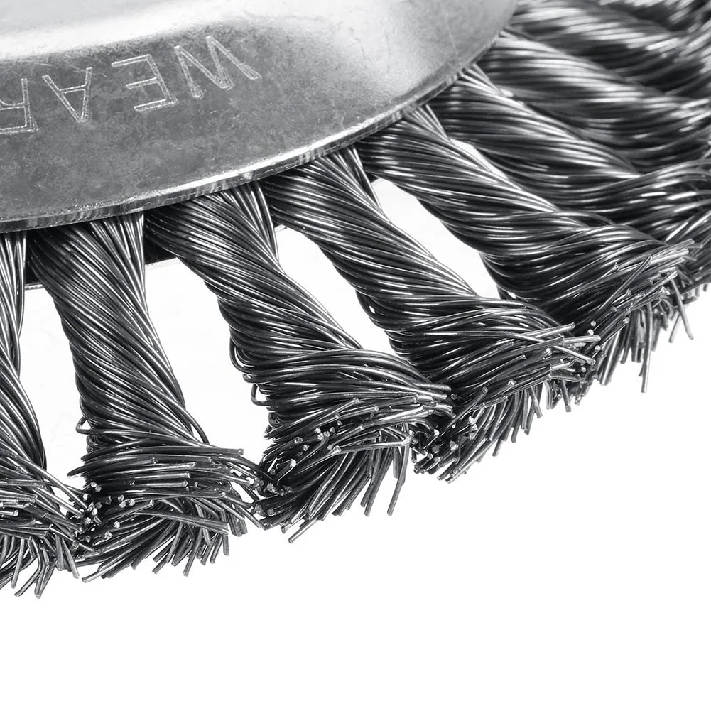 

Steel Wire Grass Brush Cutter Trimmer Head Dust Rusting Removal Grass Tray Plate for Cleaning Polishing Decoration