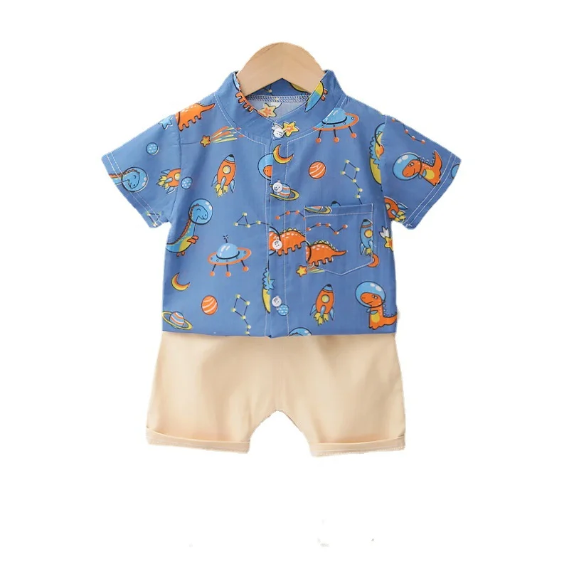 

New Summer Baby Fashion Clothes Children Boys Girls Casual Shirt Shorts 2Pcs/sets Kids Infant Cotton Clothing Toddler Sportswear