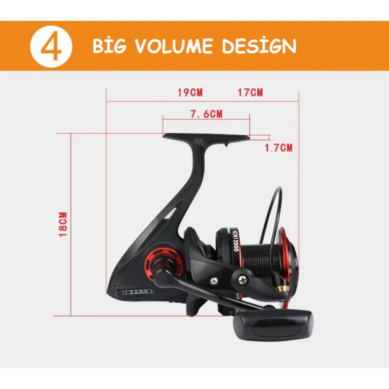 катушка рыболовная фидер для спиннинга Металлический Корпус Рыболовная Катушка