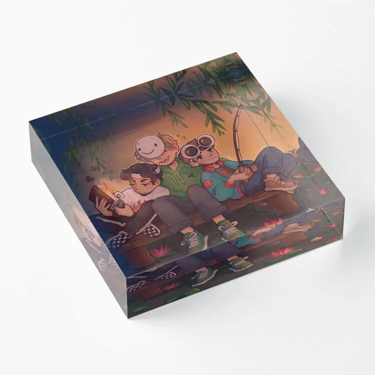 

Команда мечты Swamp Vibes акриловая блочная комната Pad модный дом искусство смешная печать семья прозрачный процесс украшения спальни