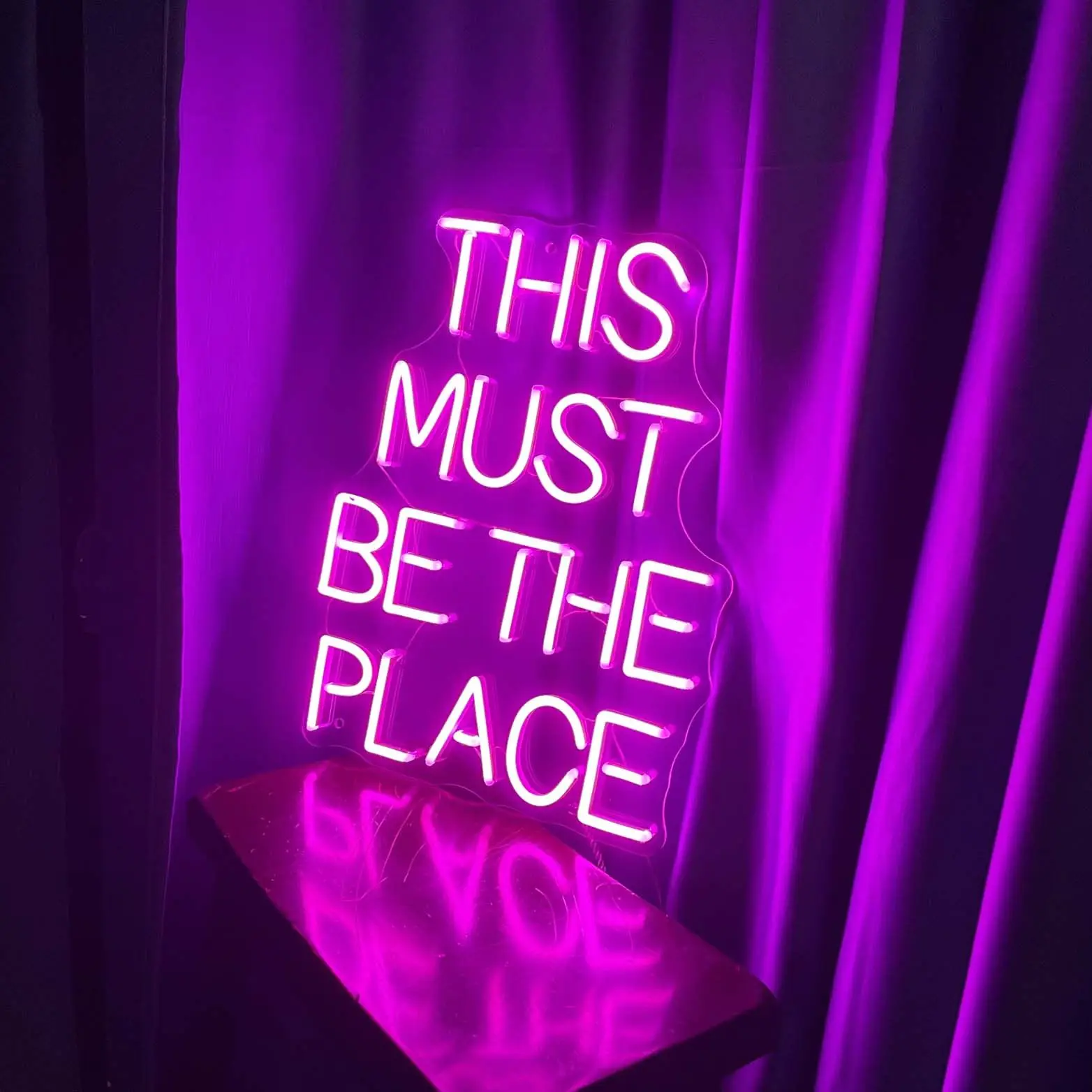 

LED Neon Sign This Must Be The Place image 1 LEDNeonSignsbyStu Read the full titleLED Neon Sign - This Must Be The Place
