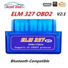 Мини-сканер ELM327 OBD2, совместимый с Bluetooth, автомобильный считыватель кодов OBDII ELM 327, диагностический сканер автомобиля для Android и ПК