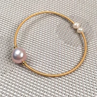 new temperament white natural pearl bracelets zine alloy winding three pearls charms simple party gift for women gift