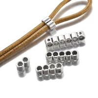20pcs tibetan silver multi hole slider spacer separator bead for 3mm leather cord bracelet necklace jewelry making accessories