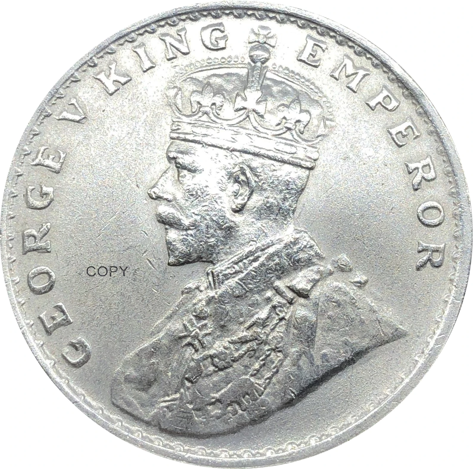 Восточная Индия британский 1918 1 дюймовая рупия Джордж В Кинг император