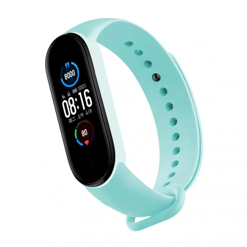 

Ремешок сменный из ТПУ для смарт-часов M6, однотонный браслет для Xiaomi Mi Band 6, цифровой браслет для мужчин и женщин