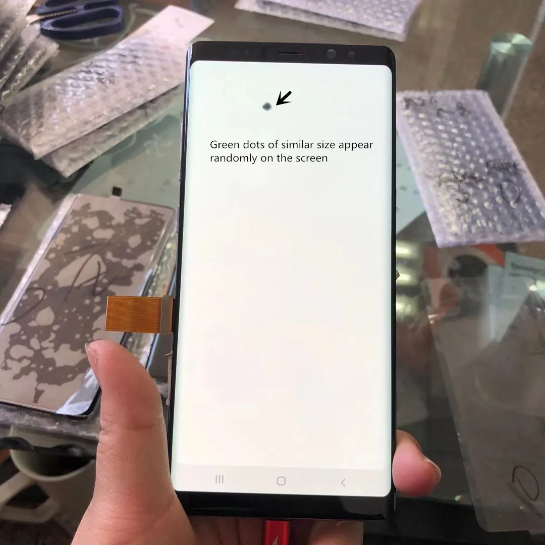 

Original 6.3" Display For SAMSUNG GALAXY Note 8 LCD Display N9500 N9500F LCD Touch Screen Digitizer With Note 8 with Green spot
