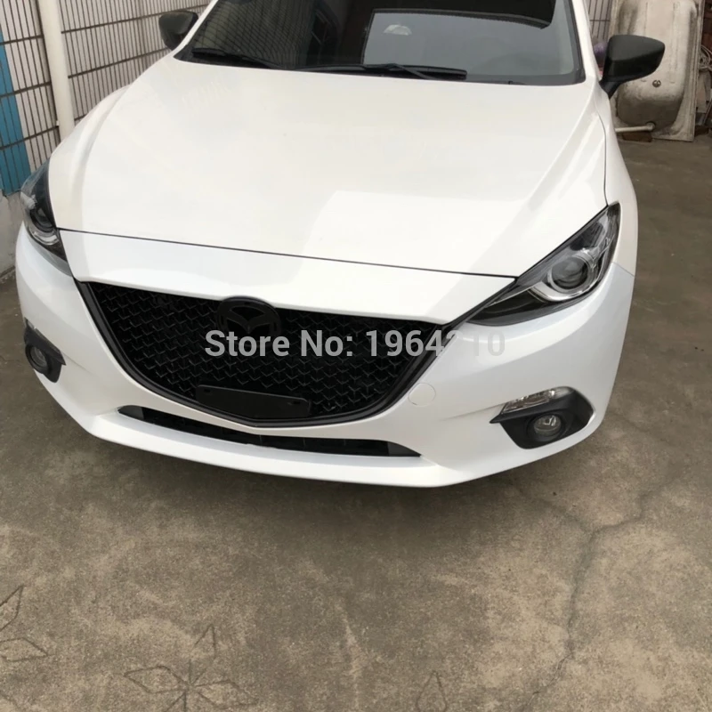 Для Mazda 3 Axela 2014 2015 2016 ABS Пластик решетка изменить передней верхней решетки бампер