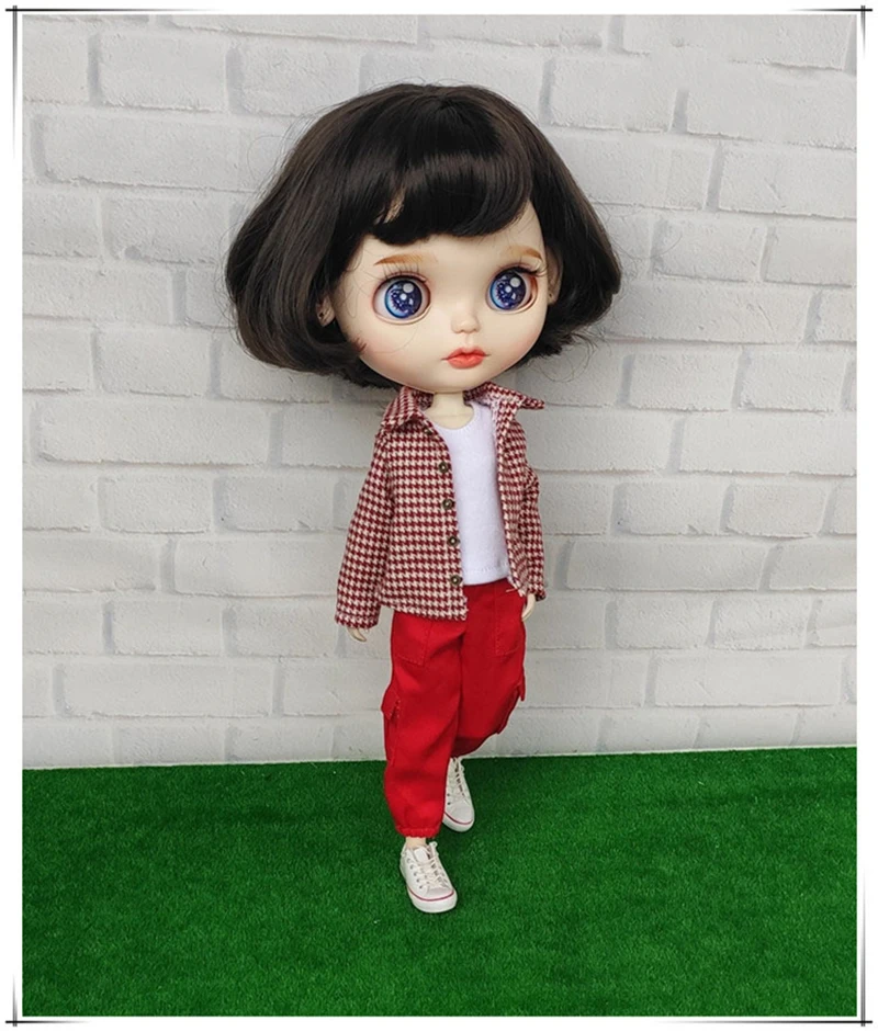 Кукла Blyth одежда комбинезоны брюки сетка футболка пальто для OB24, Licca, Pullip, Barbies, Blyth Брюки Одежда для 1/6 кукла аксессуары