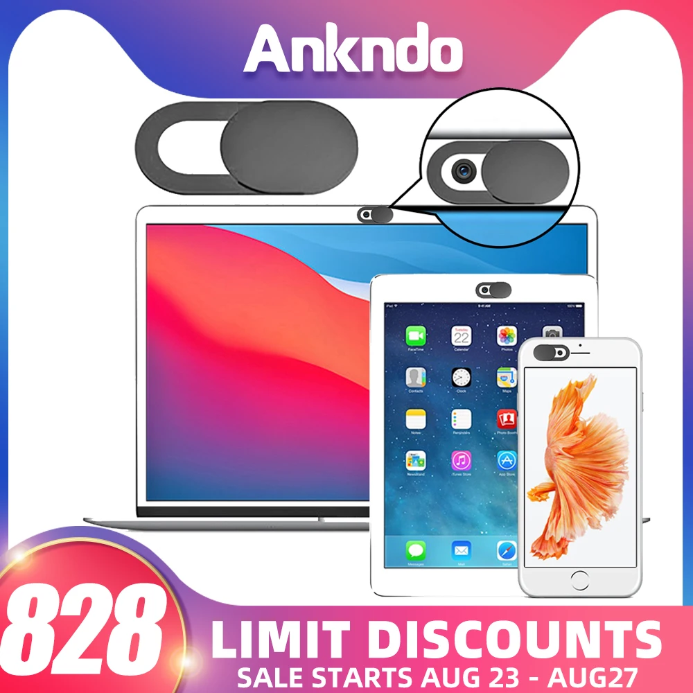 Крышка для веб камеры ANKNDO универсальная крышка телефона антишпионская iPad