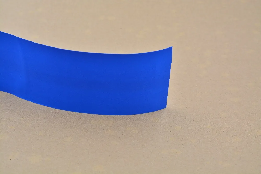 flattening width 75mm thickness 0.07mm transparent black blue white many color pvc heat shrink tube cartridge battery crust 1pcs |