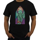 Мужская черная футболка с изображением церкви Ктулху, футболка с изображением мискатоника Лавкрафта, Аркхема, дунвича, катедрила, бренда Kirch, хлопковая футболка