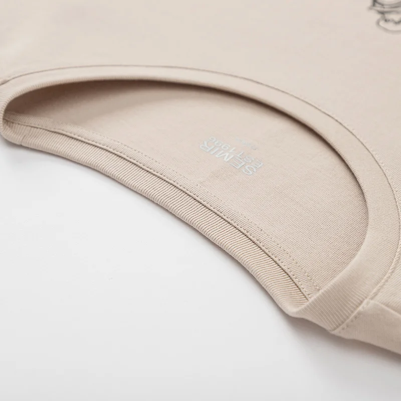 Футболка SEMIR мужская с длинным рукавом хлопок круглый вырез мультяшный стиль