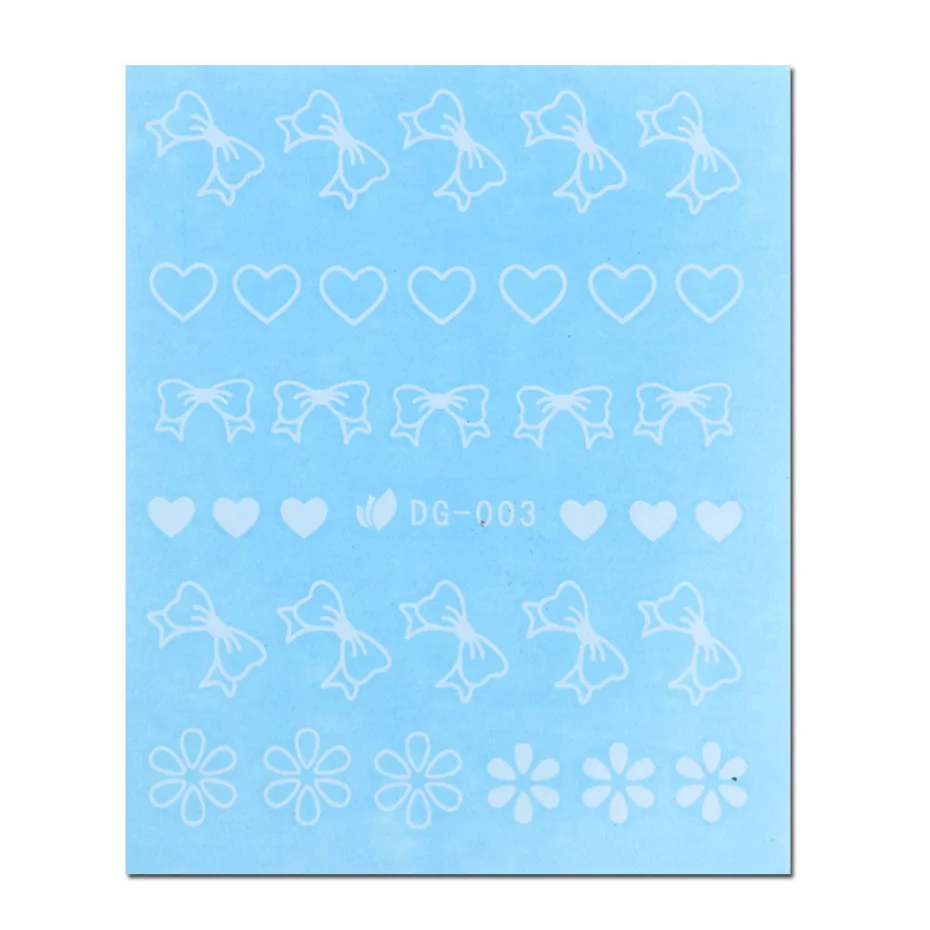 1 лист новые модные 3d наклейки для ногтей золотые Переводные картинки с бабочками