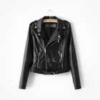 Женская короткая байкерская куртка Za, розовая байкерская куртка из мягкой искусственной кожи с поясом и отложным воротником, весна-осень-зима 2021