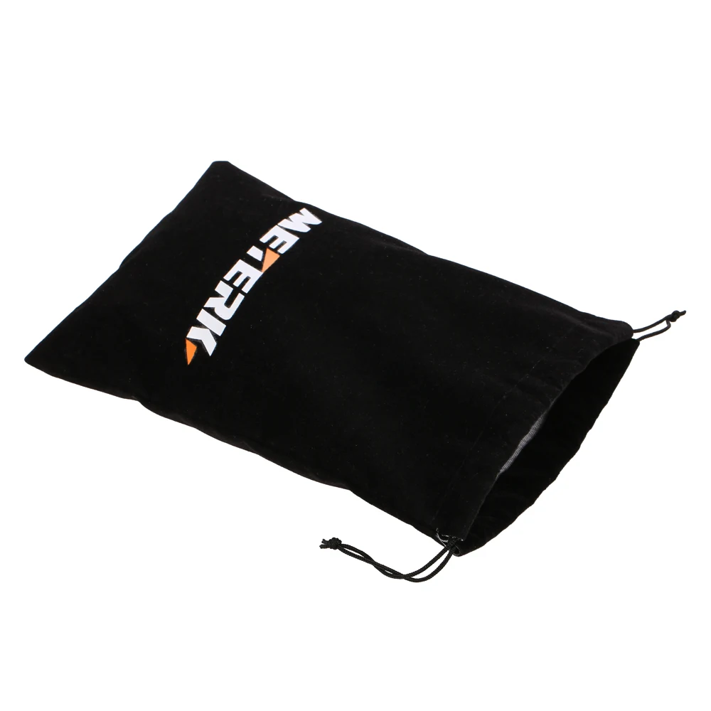 

30*19cm Black Drawstring Flocked Protection Bag Pouch