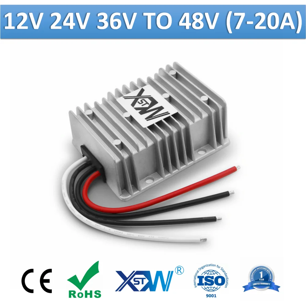 XWST-Módulo de CC a CC no aislado, convertidor de potencia de voltaje de 48 voltios, 12V, 24V, 36V a 48 V, 7A, 8A, 10A, 15A, 20A