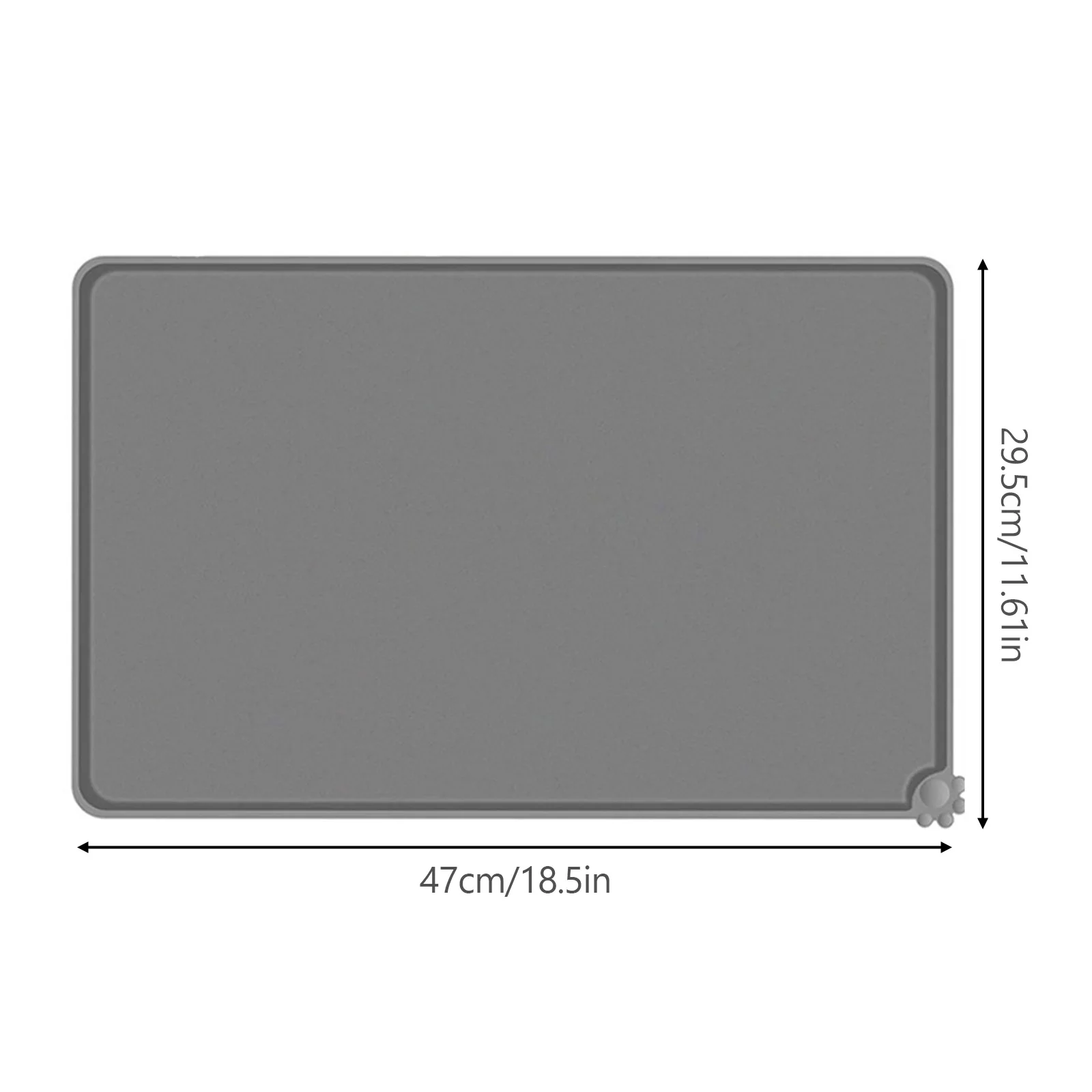 Водонепроницаемый коврик для домашних питомцев однотонный силиконовый миска