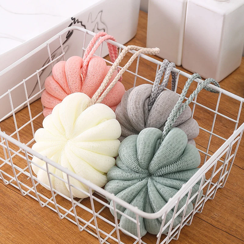

Soft Body Shower Flower Mesh Foaming Sponge Bubble Ball Skin Cleaner Back Exfoliating Massage Bath Ball Bathroom Accessories