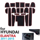 Противоскользящий резиновый коврик для стакана для Hyundai Elantra MD Avante i35 2011  2015, аксессуары, автомобильные наклейки, коврик для телефона