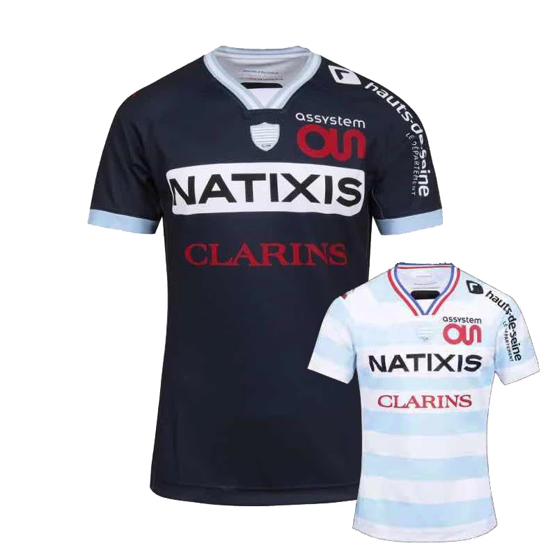 

2021 Racing 92 Rugby Home Away Men's Jersey Sport Shirt S-5XL