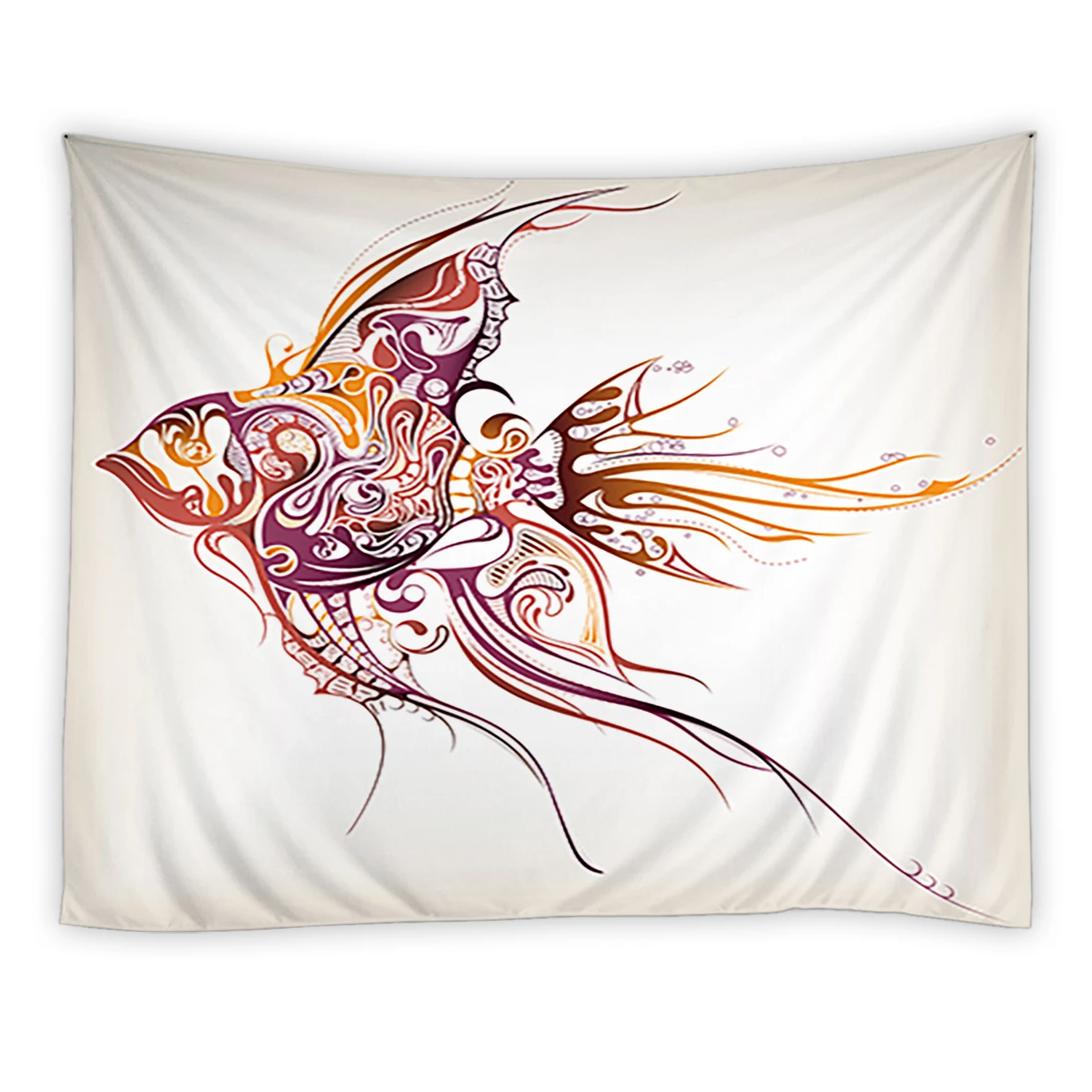 

Chinese Style Fish Tapestry Children's Room Bedroom Living Room Wall Hanging