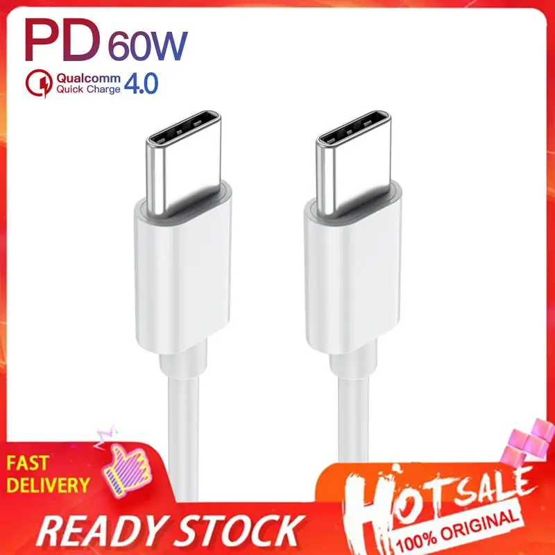 

USB C To USB Type C Cable Charger For Samsung S20 PD 60W Cable For MacBook IPad Pro Quick Charge 4.0 USB-C Fast USB Charge Cord