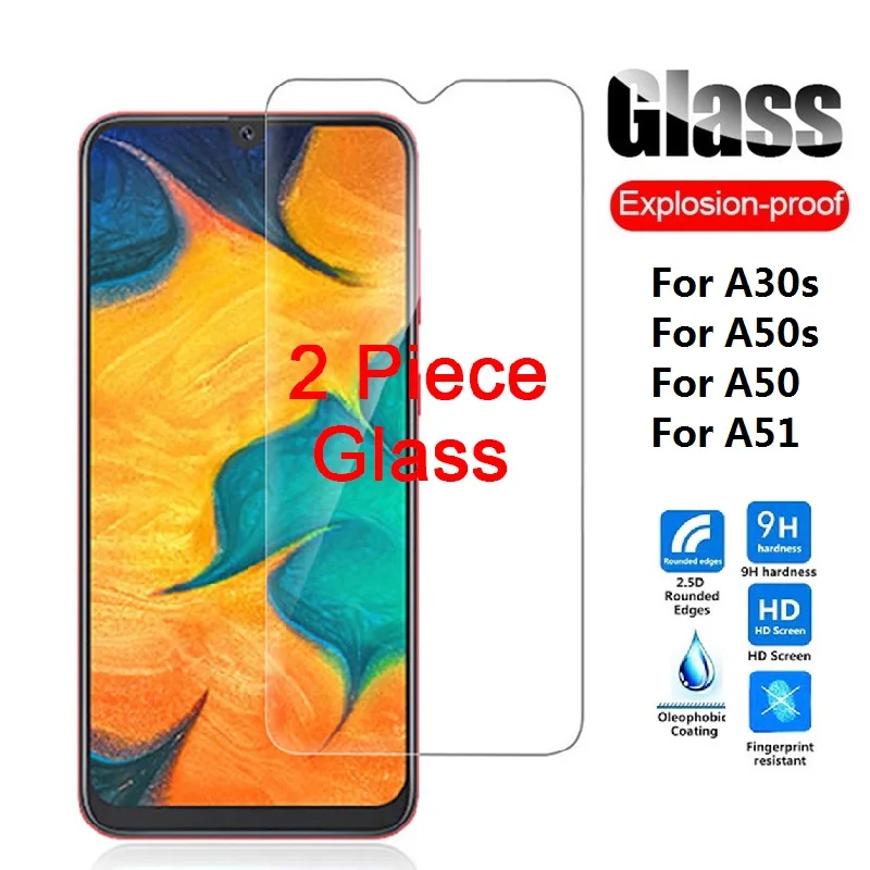 

Закаленное стекло 9H для Samsung Galaxy A30S A50S A51 A71 A50 A30 A40 A70 A20s, Защитная пленка для экрана, прозрачная пленка для экрана, пленка