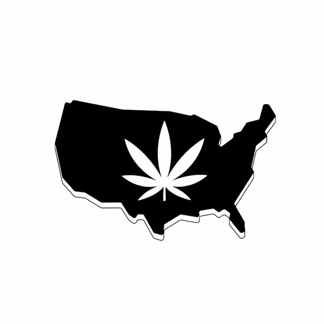 

16CM*10.2CM Fashion USA Map Vinyl Decal Car Sticker Black/Silver