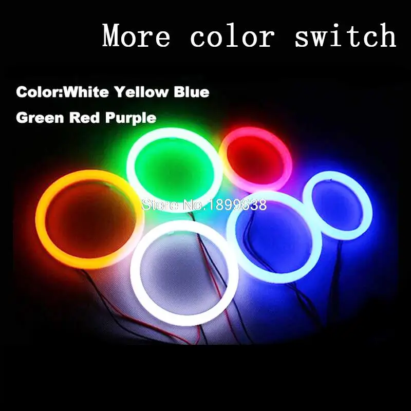 Super brightness RGB More color switch LED Cotton light Angel Eyes Kit with remote control for Smart Fortwo W451 Mk2 2008 - 2014 |