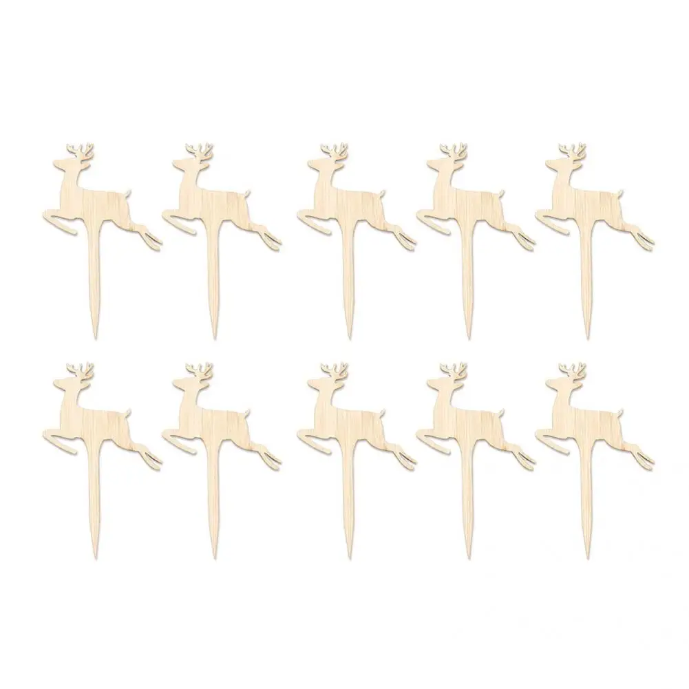 

10Pcs/Set Convenient Flower Note Lightweight Wood Plant Tag Natural Fine Texture Flower Note