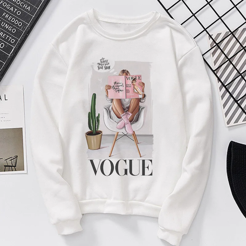 Новое поступление Женская толстовка Vogue корейская модная одежда Harajuku Kawaii Белая толстовка супер мама женские толстовки мама - Цвет: 2072