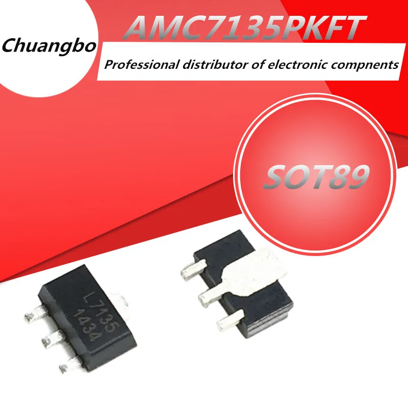 10 шт AMC7135 7135 AMC7135PKFT SOT-89 MEL7135 новый в наличии |
