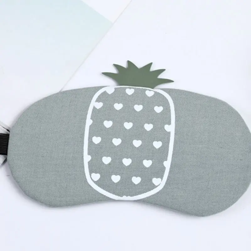 Креативный принт фрукт ананас маска для сна женщин и девочек портативный