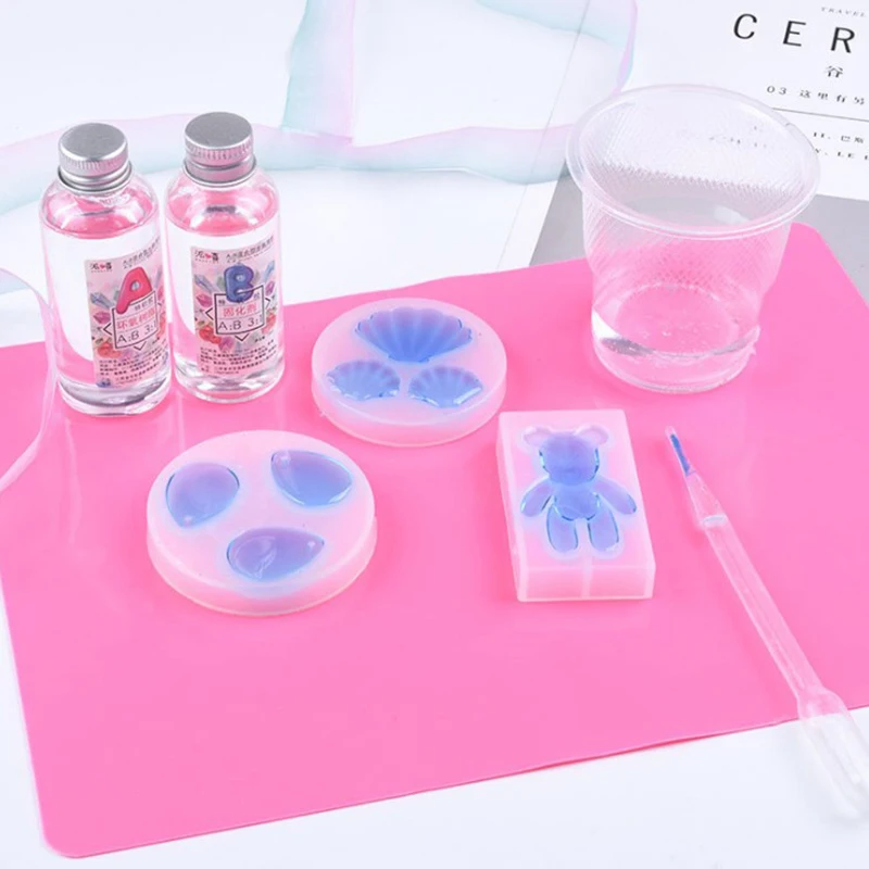 Силиконовая смола эпоксидное формование DIY инструмент силиконовая коврик