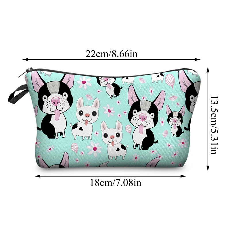Модная дорожная косметичка для женщин с милым принтом портативная многоцветная