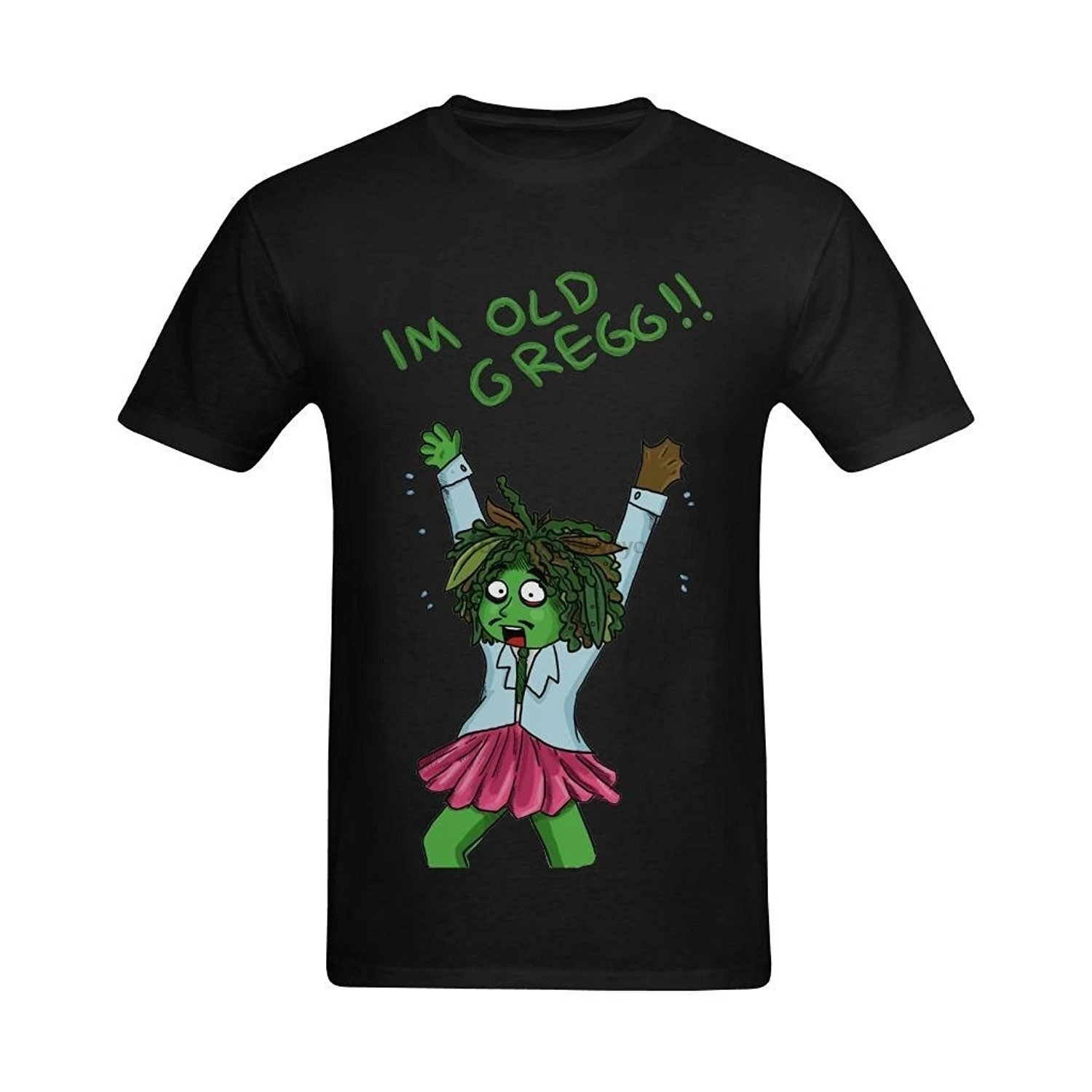 Определенная я Мужская футболка с дизайном I'm Old Gregg Surprise Art хлопковая коротким